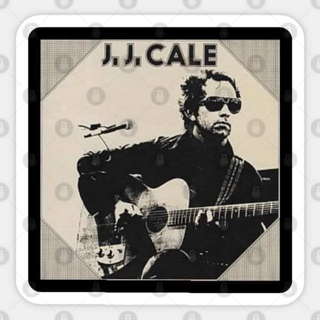 Jj cale//60s guitarist Sticker by MisterPumpkin